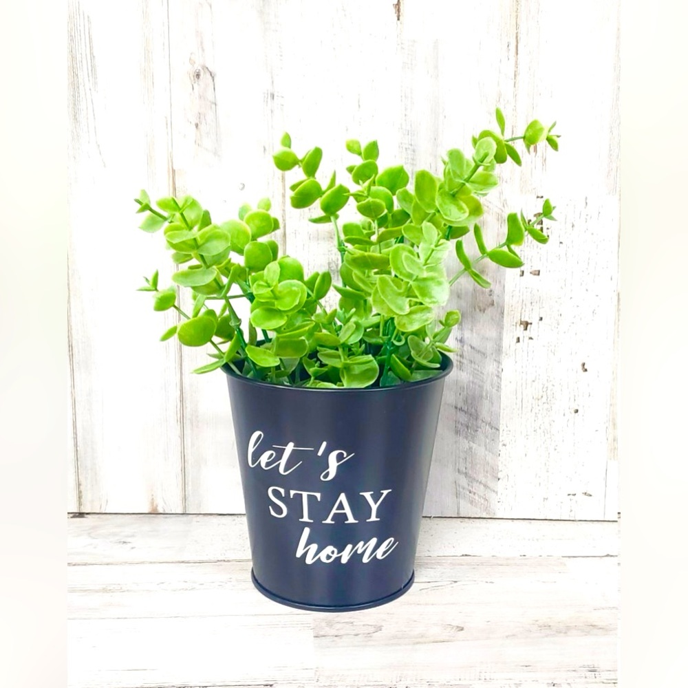 🏡 LETS STAY HOME FARMHOUSE PLANTER 🏡